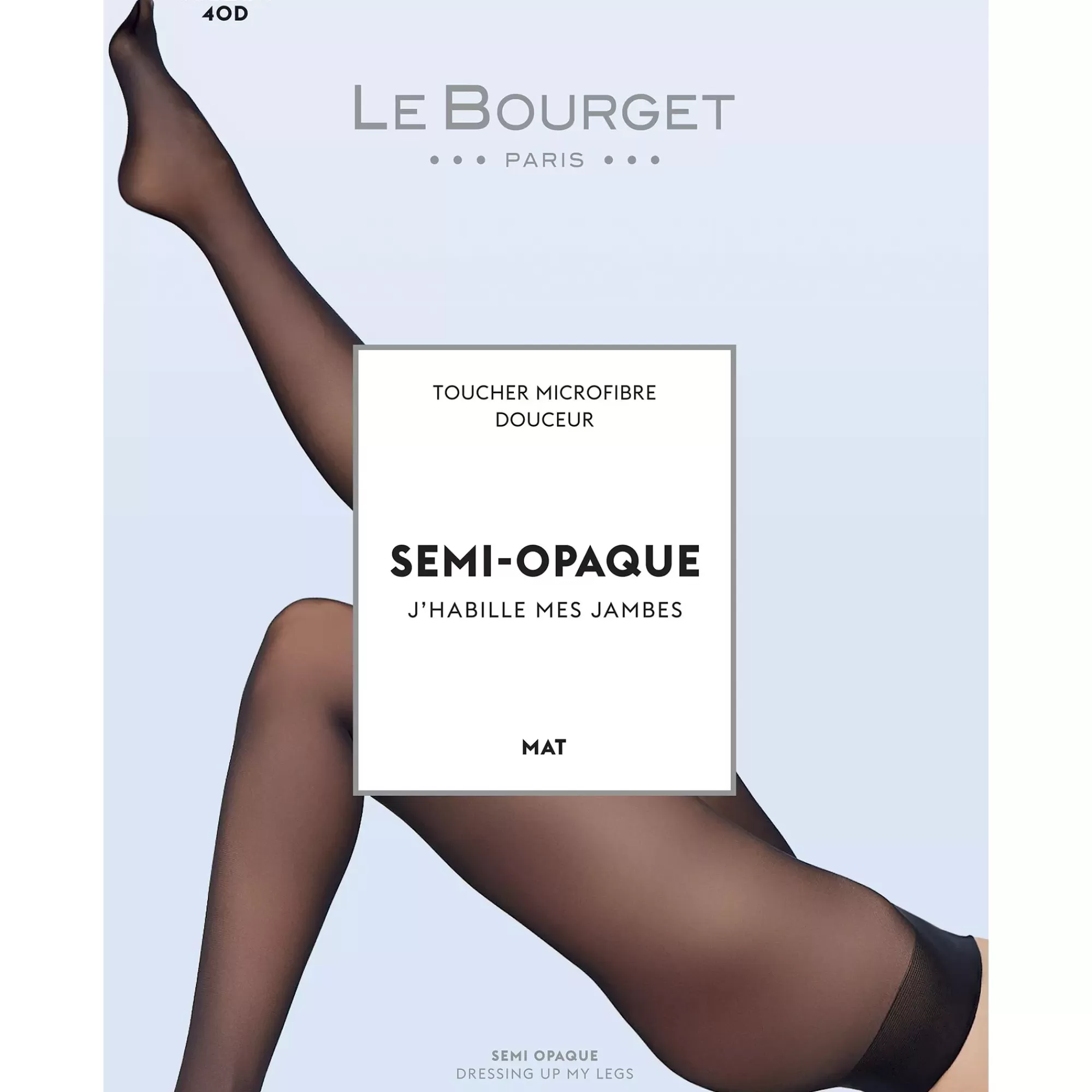 Le Bourget Semi-Opaque Mat 40 NOIR Hot