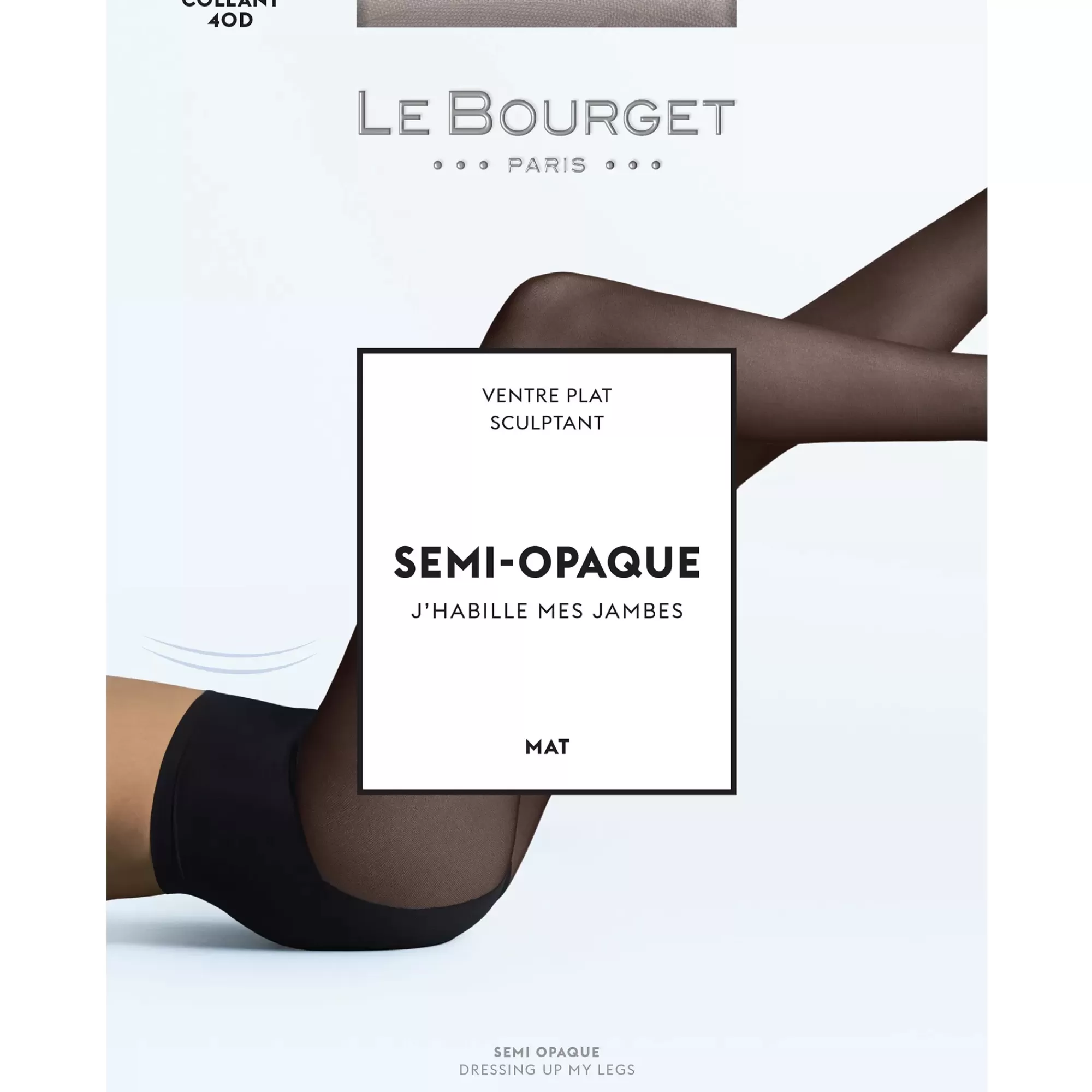 Le Bourget Semi-Opaque Mat 40 NOIR Sale